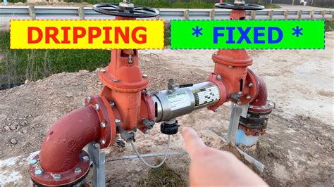 How to fix a leaking backflow preventer